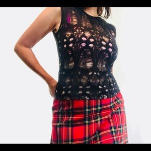 Alessandro Dell Acqua Knit Spider Web Top